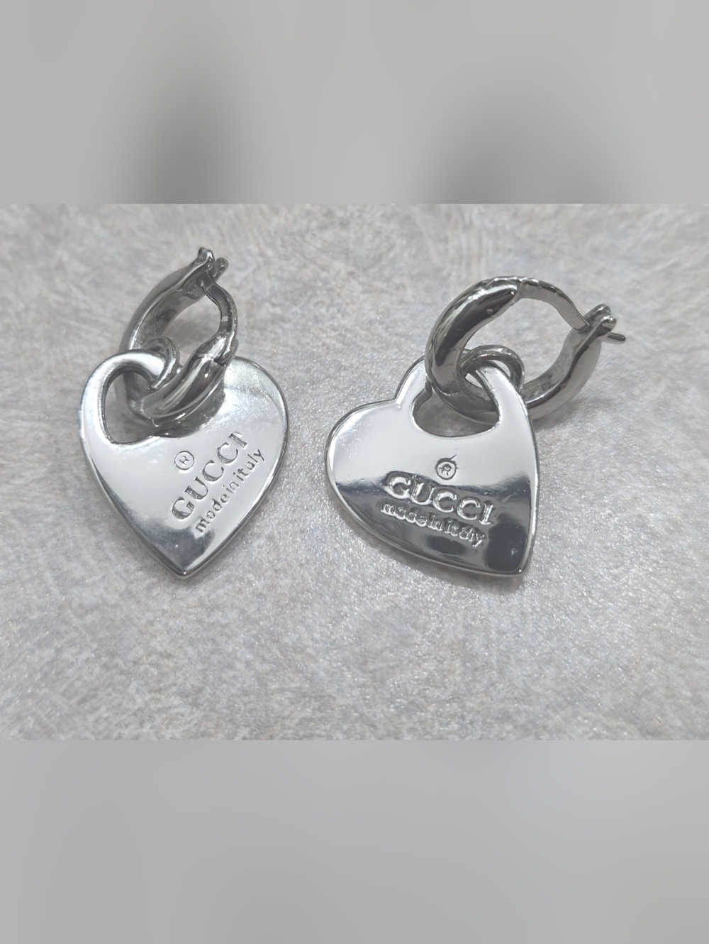 Gucci Sterling Silver Hoop Earrings